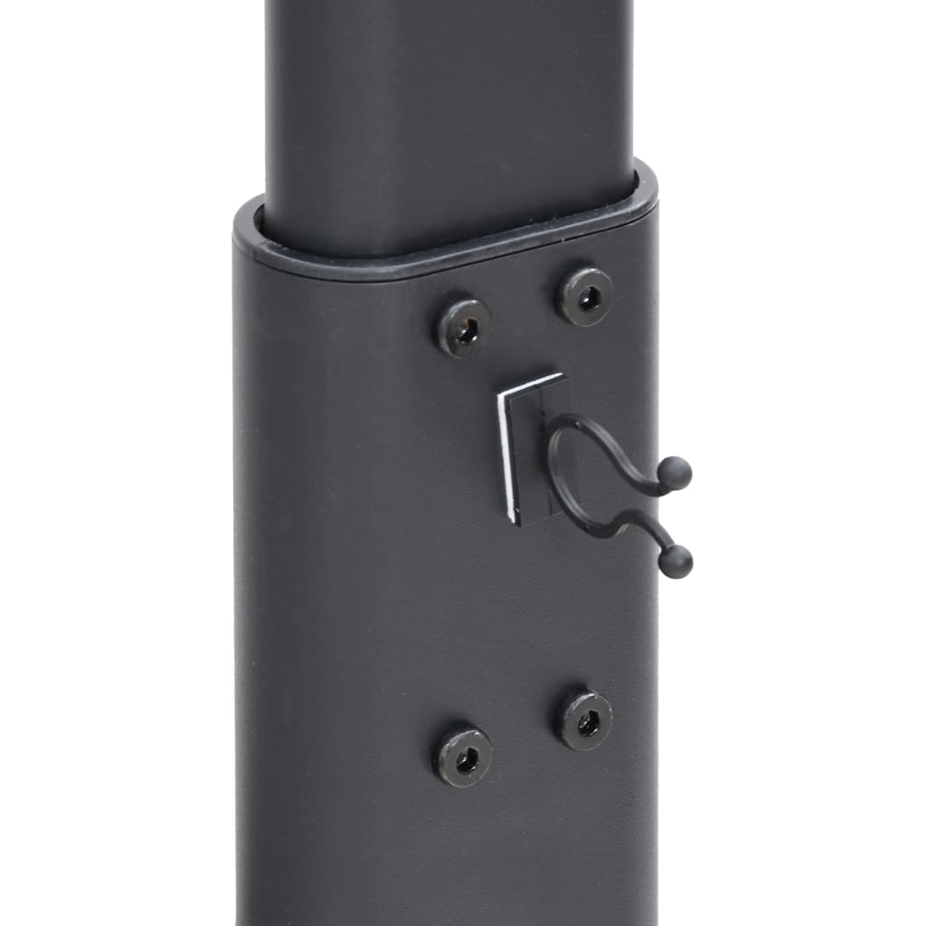 Rohový Tv Stojan 1Patrový Pro 32–65 Palců Černý