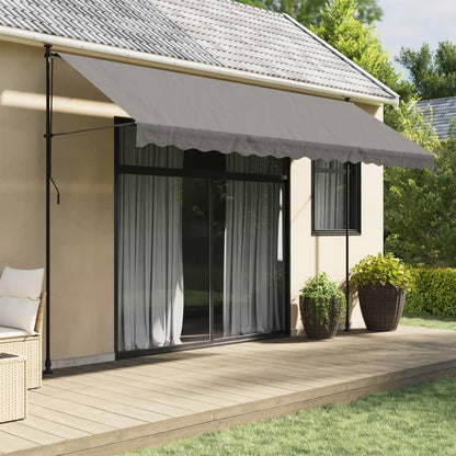 Ručně Zatahovací Markýza Oranžovo-Bílé Pruhy