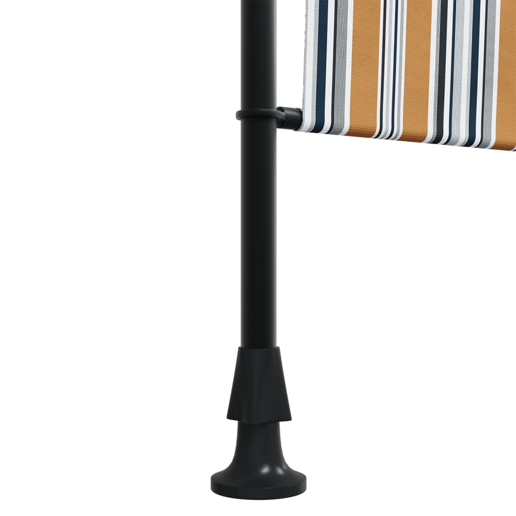 Venkovní Roleta Žlutá A Bílá Textil A Ocel Žlutá