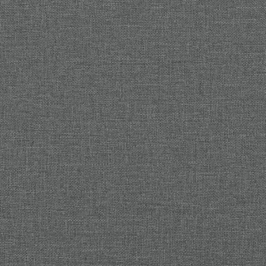 2místná rozkládací pohovka s podnožkou tmavě šedá textil