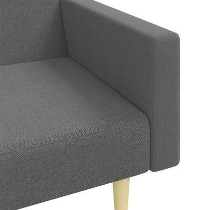 2Místná Rozkládací Pohovka S Podnožkou Textil
