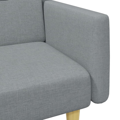 2Místná Rozkládací Pohovka S Podnožkou Textil