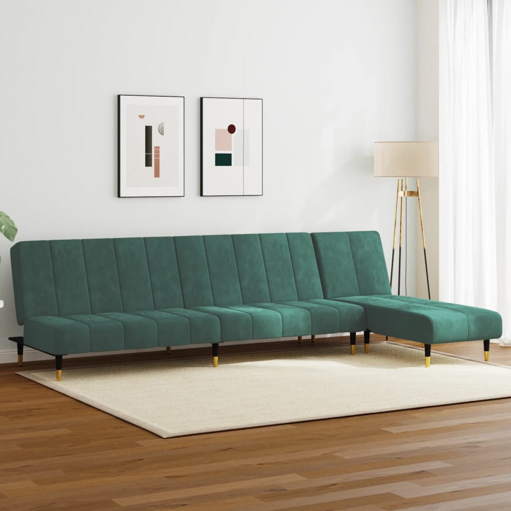 Rozkládací Pohovka Ve Tvaru L 275X140X70 Cm Samet