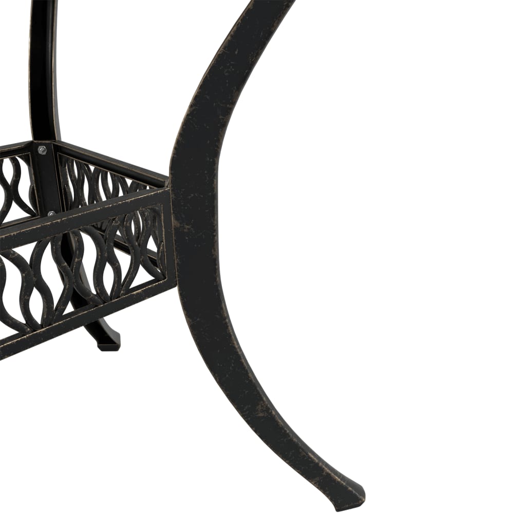 3Dílný Bistro Set Bronzový Litý Hliník