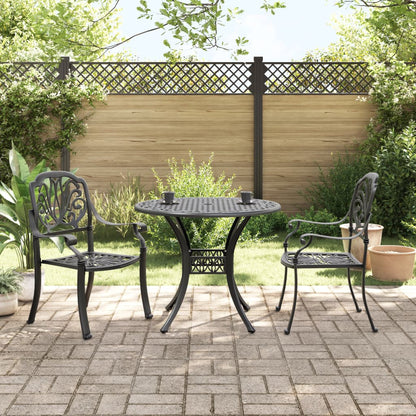 3Dílný Bistro Set Bronzový Litý Hliník