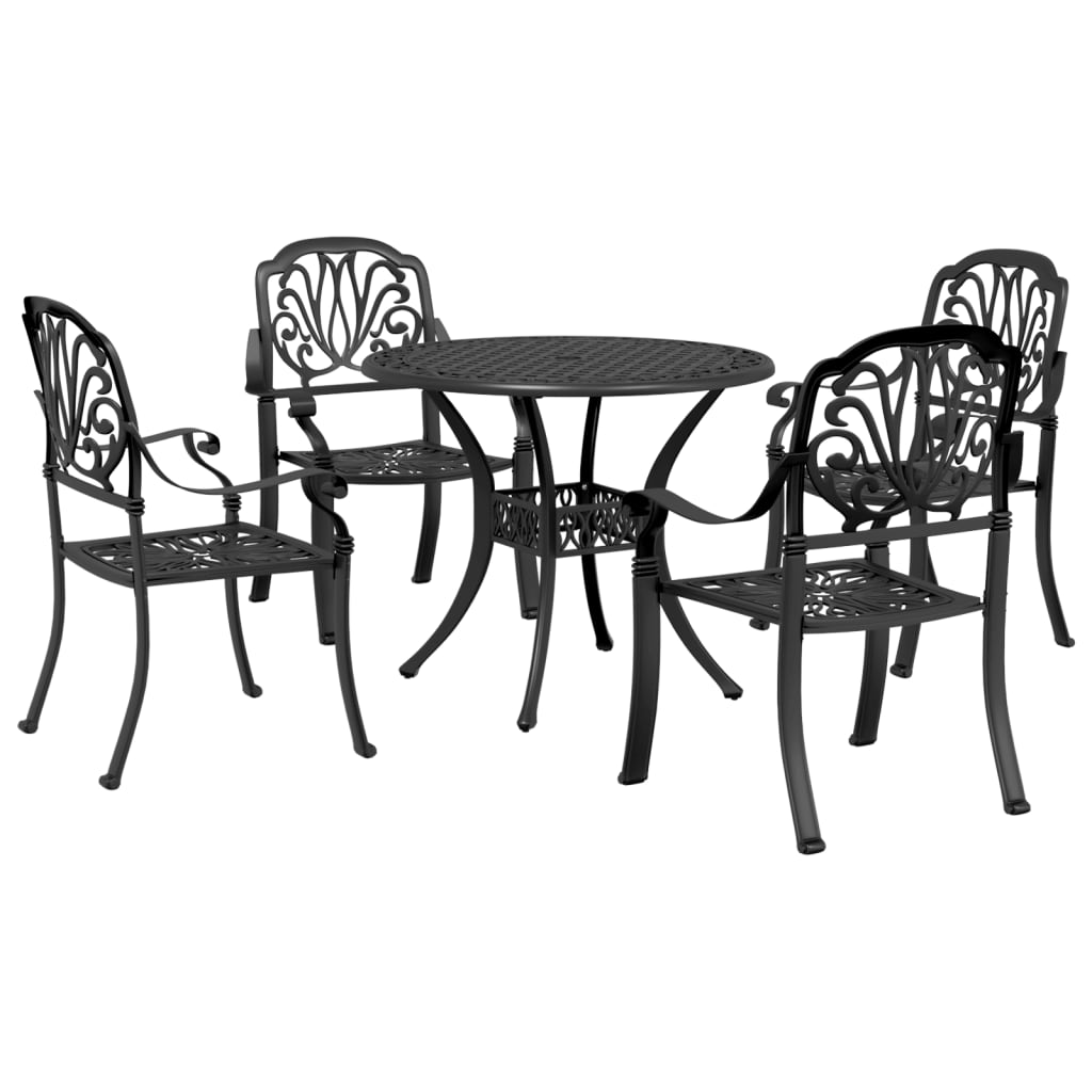 3Dílný Bistro Set Bronzový Litý Hliník