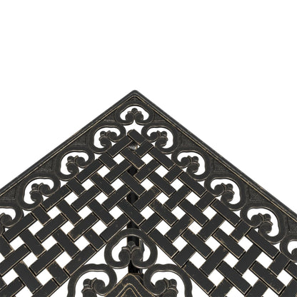 3Dílný Bistro Set Bronzový Litý Hliník