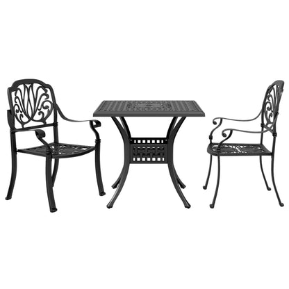 3Dílný Bistro Set Bronzový Litý Hliník