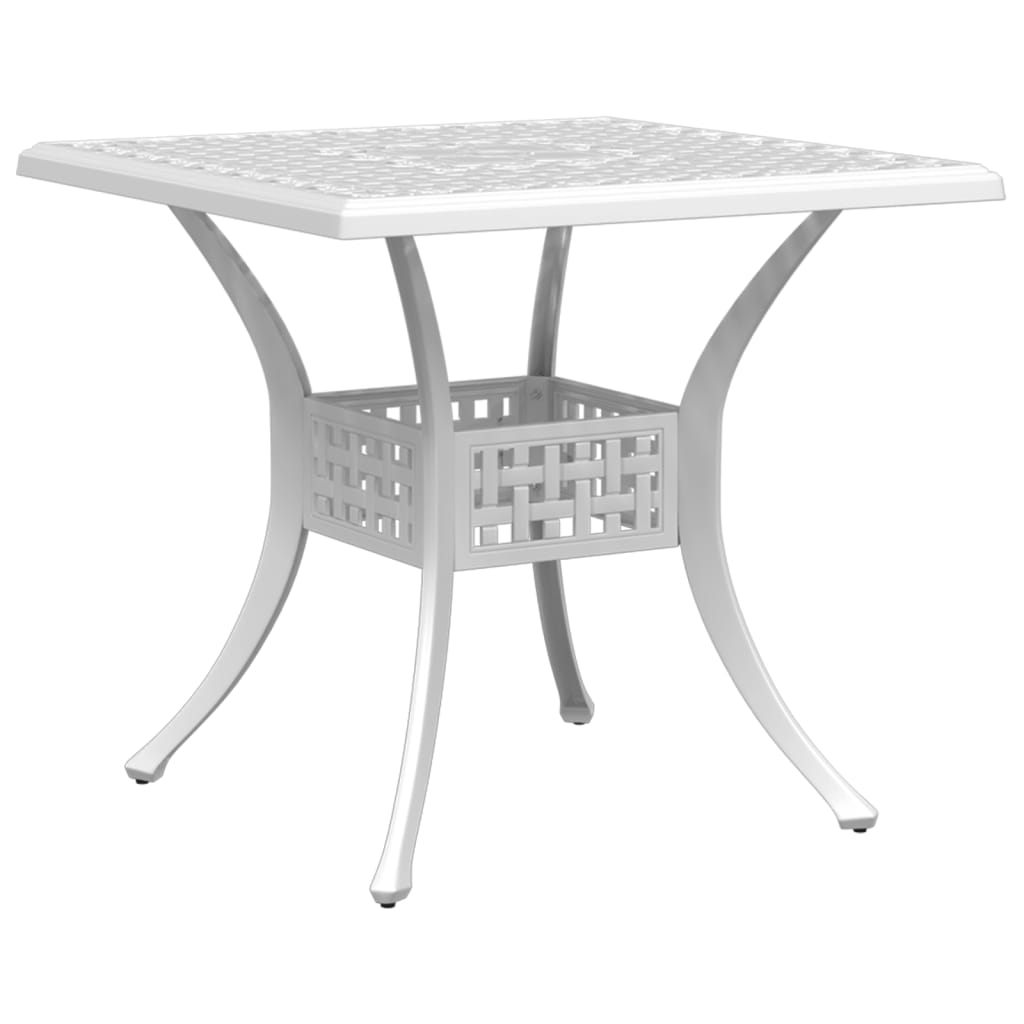 3Dílný Bistro Set Bílý Litý Hliník