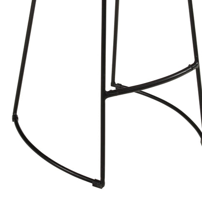 7Dílný Barový Set Masivní Hrubé Mangovníkové Dřevo A Kov