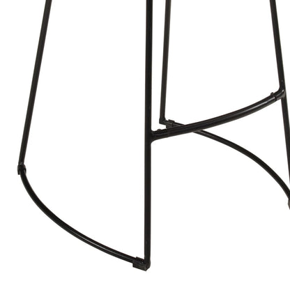 5Dílný Barový Set Masivní Hrubé Mangovníkové Dřevo A Kov