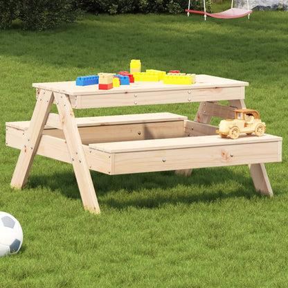 Piknikový Stůl Pro Děti 88 X 97 X 52 Cm Masivní Borové Dřevo