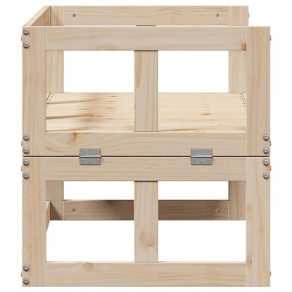 Zahradní Lavice Rozšiřitelná Masivní Borové Dřevo