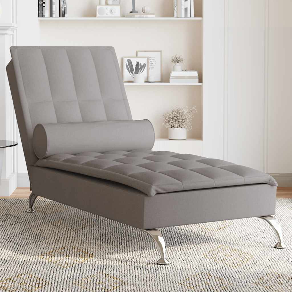 Masážní Lenoška S Podhlavníkem Textil