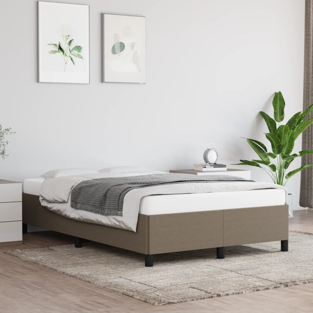 Rám Postele Bez Matrace Textil Taupe