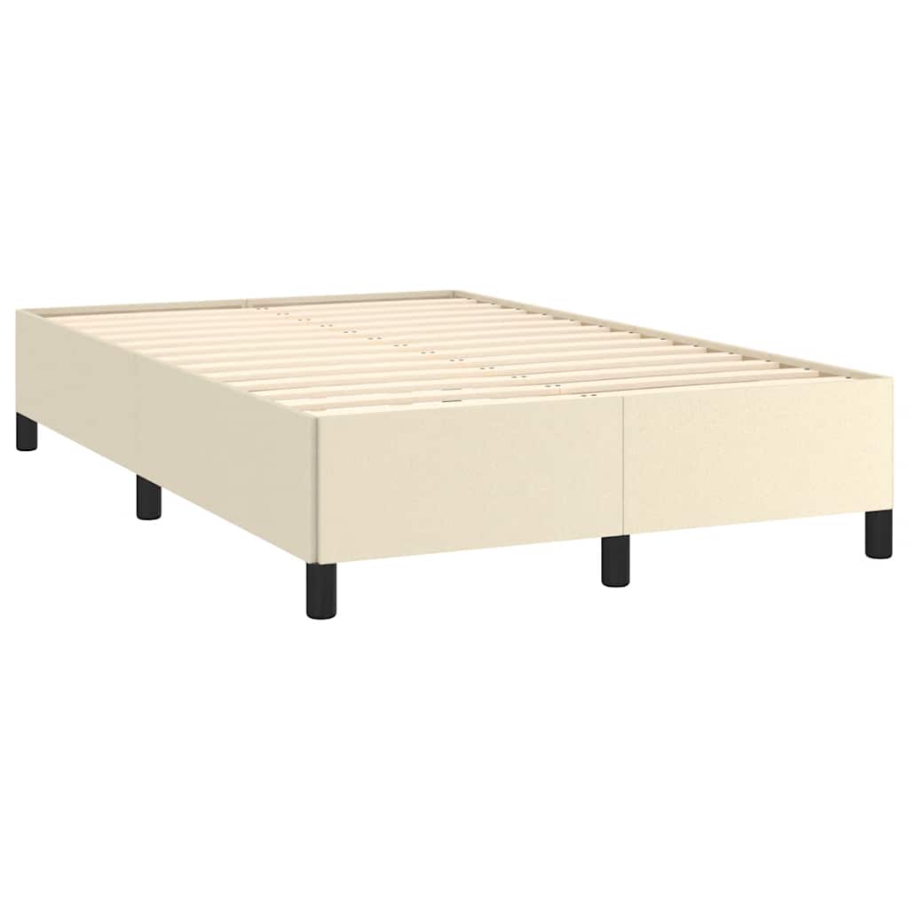 Rám Postele Bez Matrace Krémový 120X190 Cm Umělá Kůže