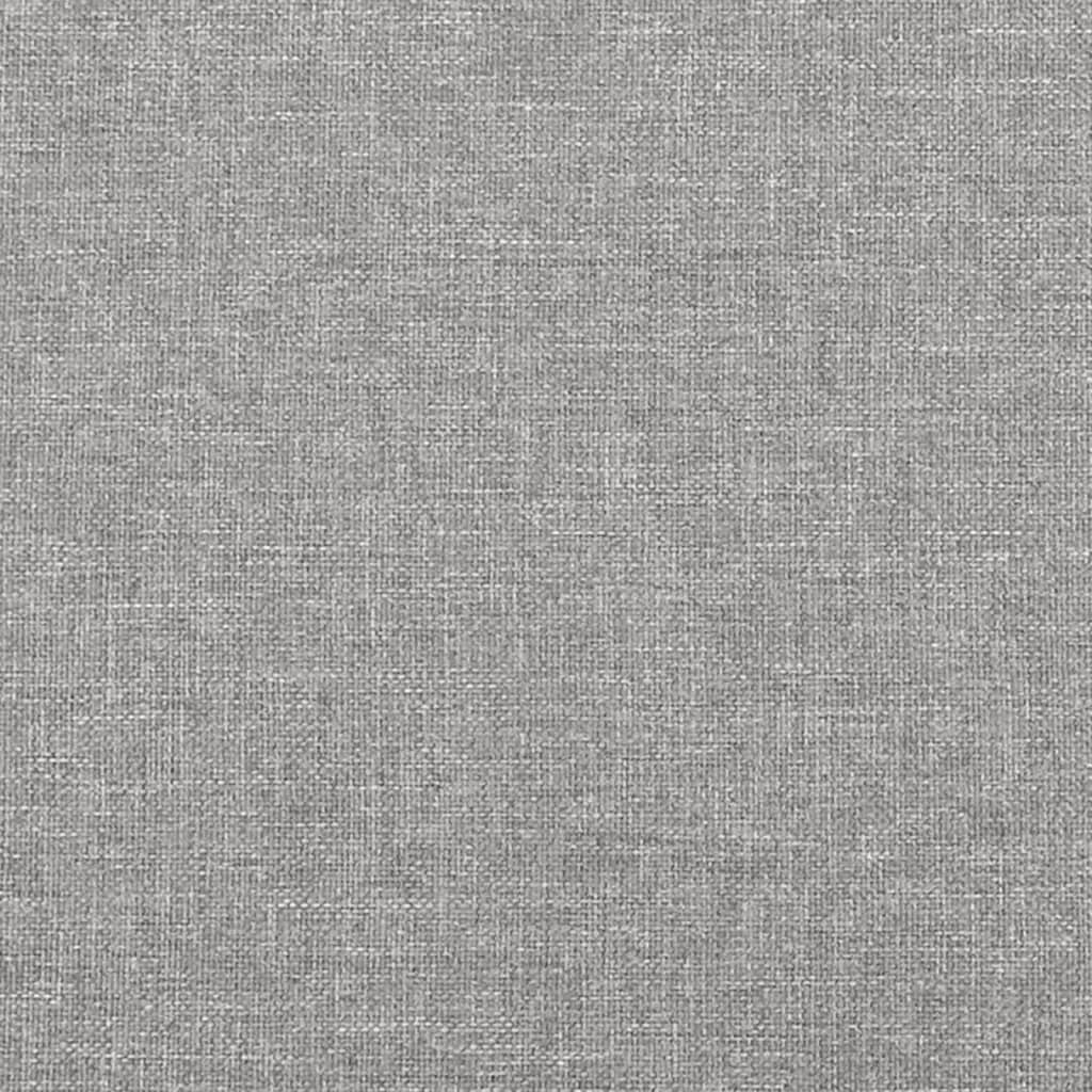 Rám Postele Bez Matrací Světle Šedá 120X190 Cm Textil