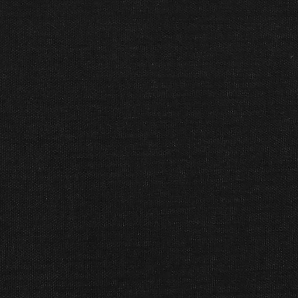 Rám Postele Bez Matrací Černá 120X190 Cm Textil