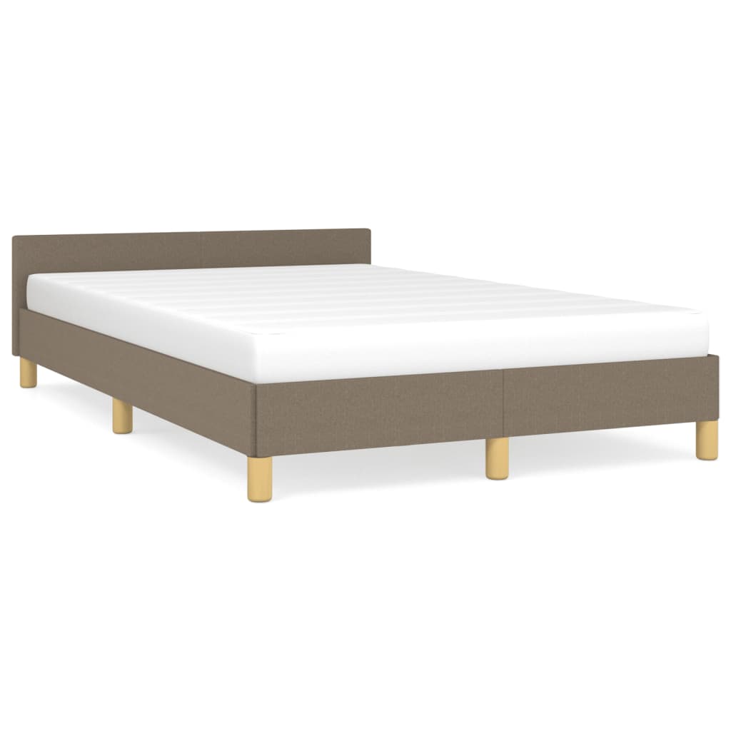 Rám Postele Bez Matrací Taupe 120X190 Cm Textil
