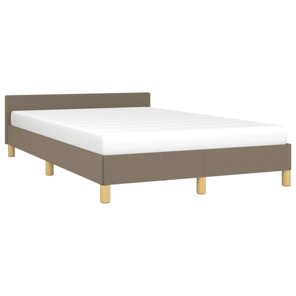 Rám Postele Bez Matrací Taupe 120X190 Cm Textil