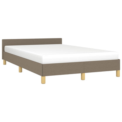 Rám Postele Bez Matrací Taupe 120X190 Cm Textil