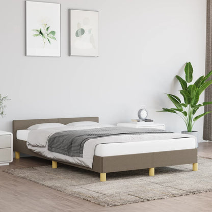 Rám Postele Bez Matrací Taupe 120X190 Cm Textil