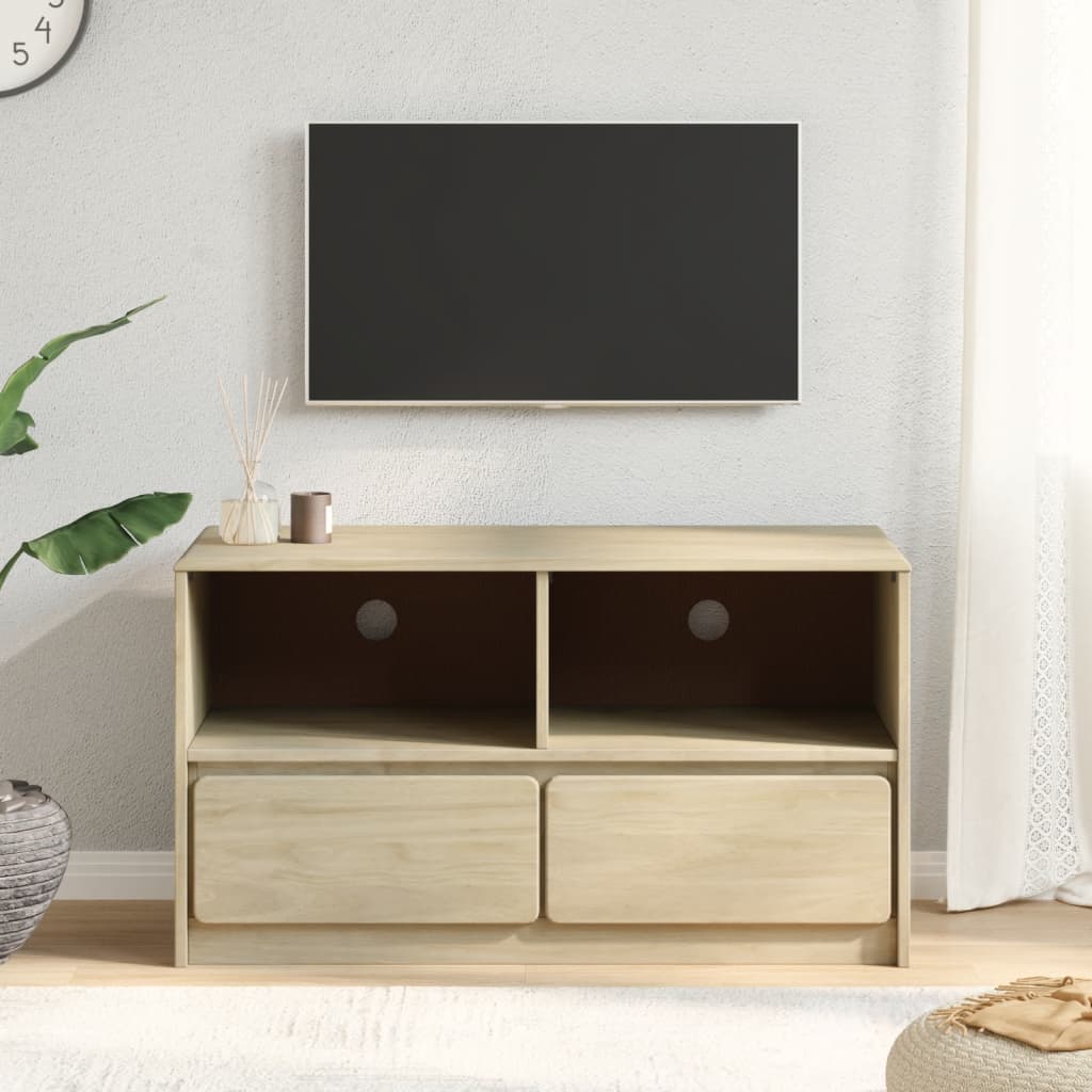 Tv Skříňka Sauda 99 X 43 X 55 Cm Masivní Borové Dřevo
