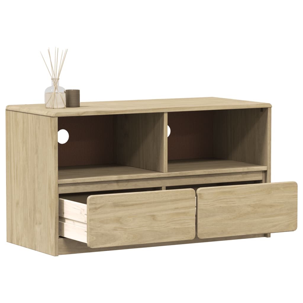 Tv Skříňka Sauda 99 X 43 X 55 Cm Masivní Borové Dřevo