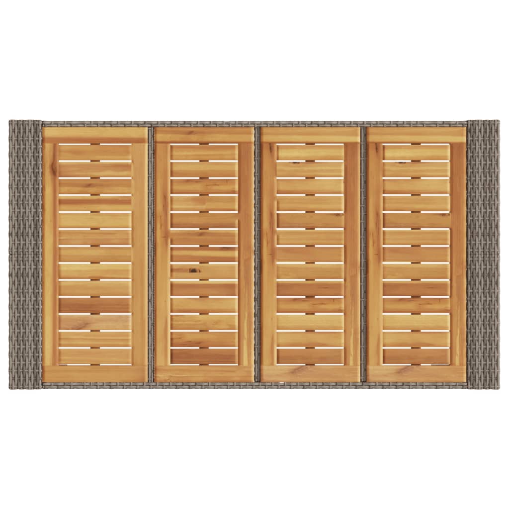 Zahradní Barový Stůl S Akáciovou Deskou Šedý