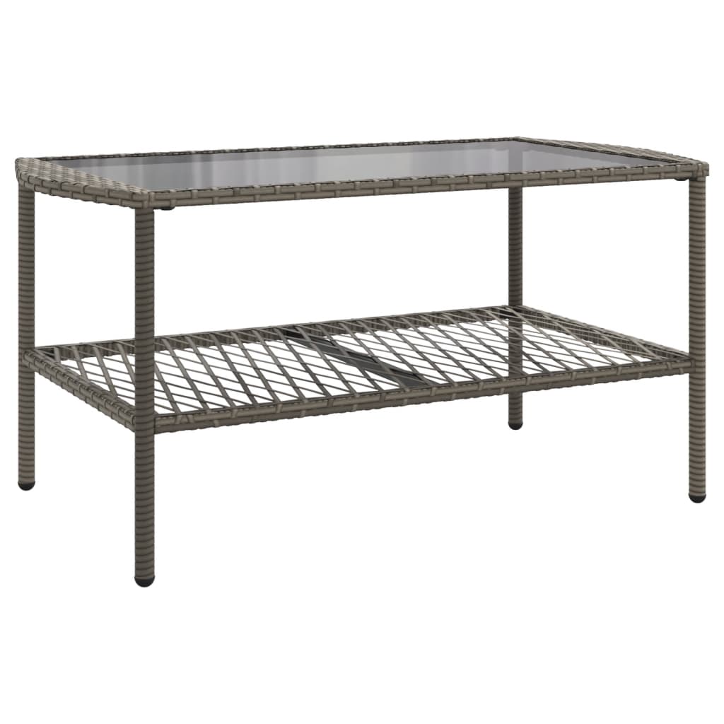 4Dílná Zahradní Sedací Souprava S Poduškami Šedá Polyratan