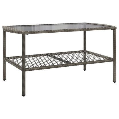 4Dílná Zahradní Sedací Souprava S Poduškami Šedá Polyratan