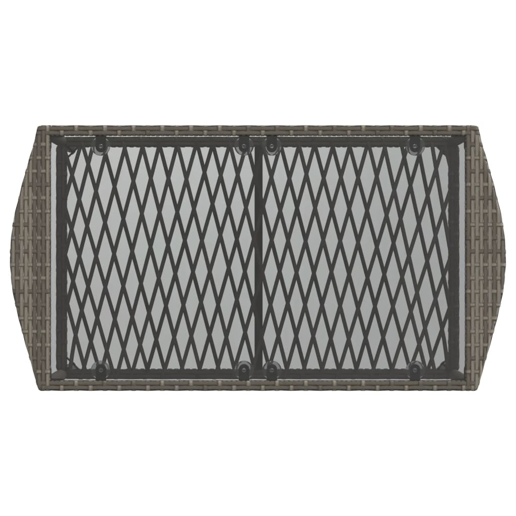 4Dílná Zahradní Sedací Souprava S Poduškami Šedá Polyratan