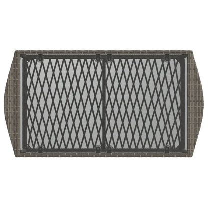 4Dílná Zahradní Sedací Souprava S Poduškami Šedá Polyratan