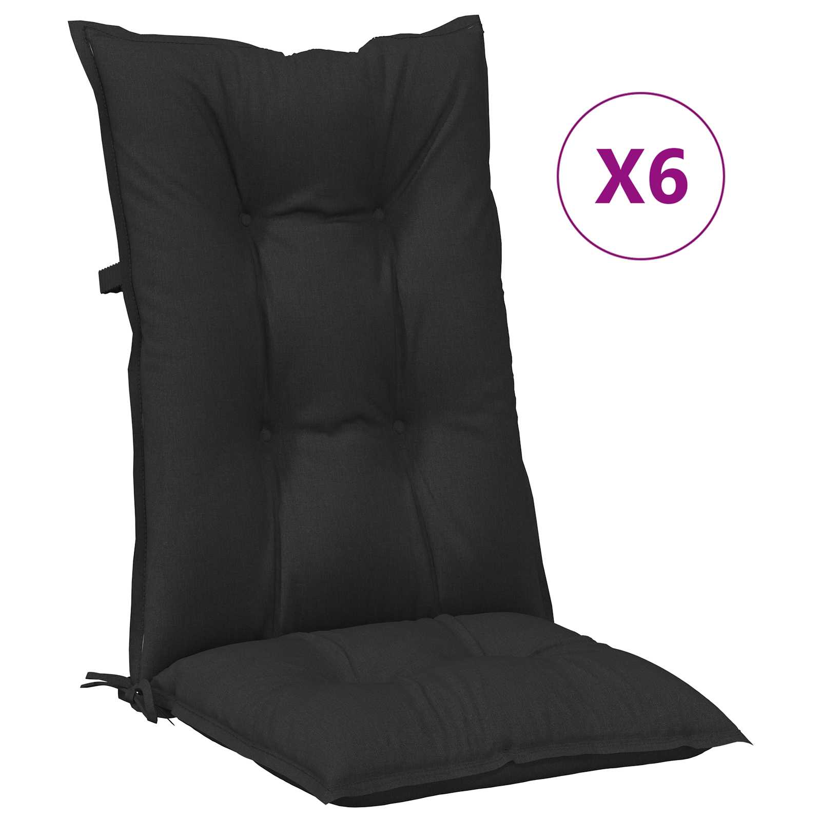 Souprava Polštářů Pro Vysokou Židli 6 Pcs Polyester