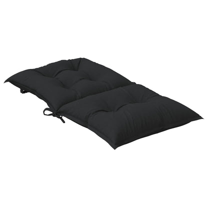 Sada Polštářů Na Nízké Křeslo 4 Pcs Polyester Melange Černá