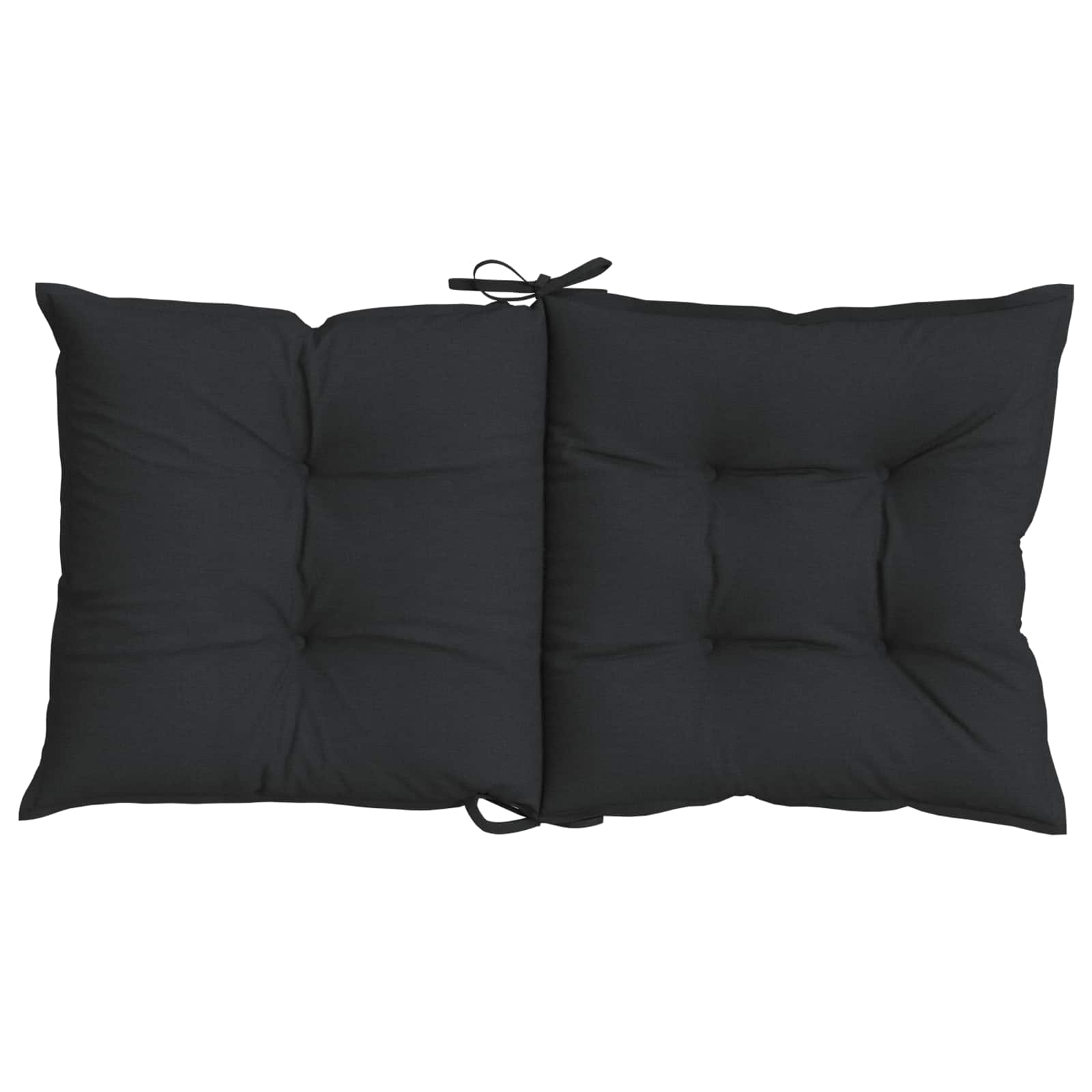 Sada Polštářů Na Nízké Křeslo 4 Pcs Polyester Melange Černá