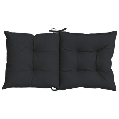 Sada Polštářů Na Nízké Křeslo 6 Pcs Polyester Melange Černá