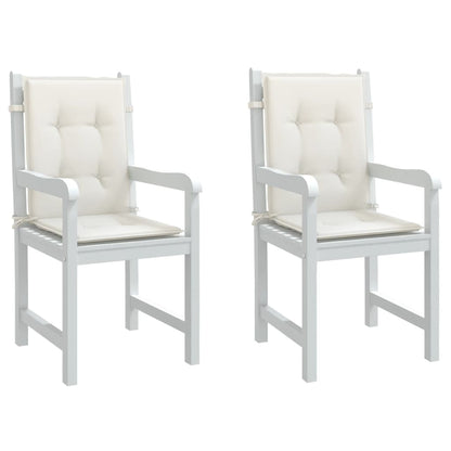 Podušky Na Židli Nízké Opěradlo 2 Ks Béžová Melanž