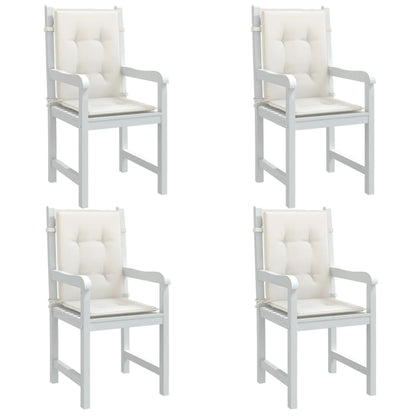 Podušky Na Židli Nízké Opěradlo 2 Ks Béžová Melanž