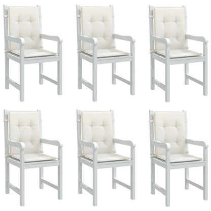 Podušky Na Židli Nízké Opěradlo 2 Ks Béžová Melanž