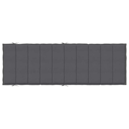 Poduška Na Lehátko Antracitová Melanž 186X58X4 Cm Textil