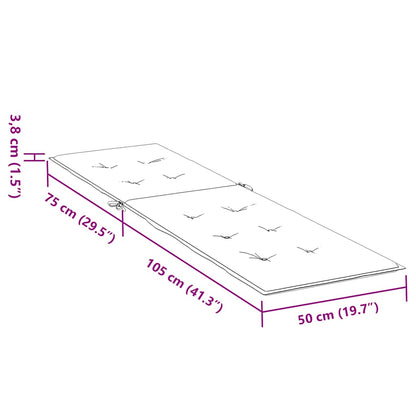Poduška Na Polohovací Židli Světle Šedá Melanž (75+105) X 50 X 4 Cm