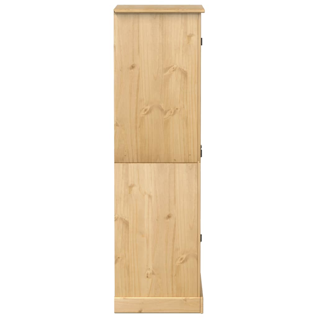 Šatní Skříň Corona 76 X 50 X 170 Cm Masivní Borové Dřevo