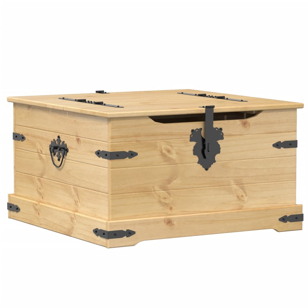 Úložný Box Corona 78 X 78 X 45 Cm Masivní Borové Dřevo