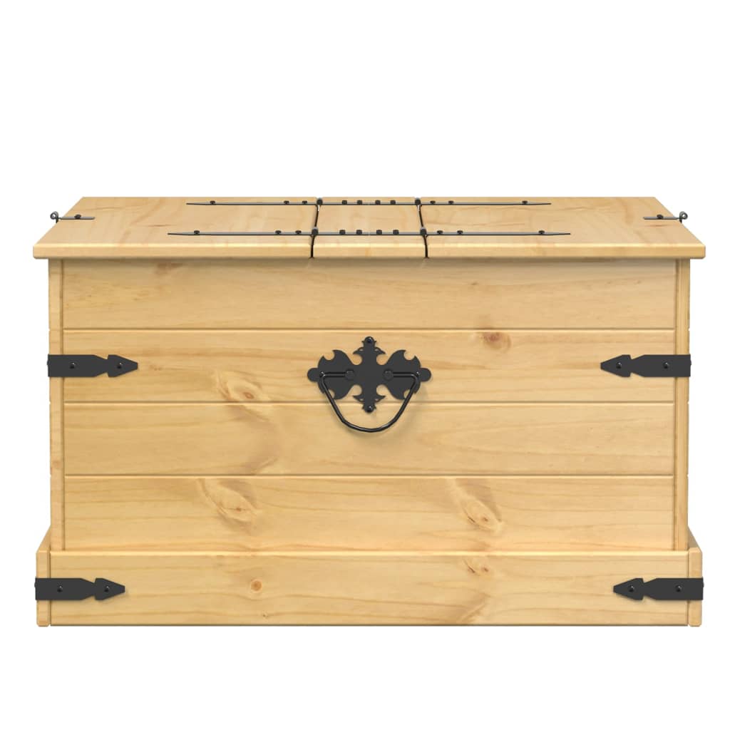 Úložný Box Corona 78 X 78 X 45 Cm Masivní Borové Dřevo