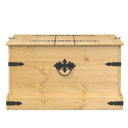 Úložný Box Corona 78 X 78 X 45 Cm Masivní Borové Dřevo