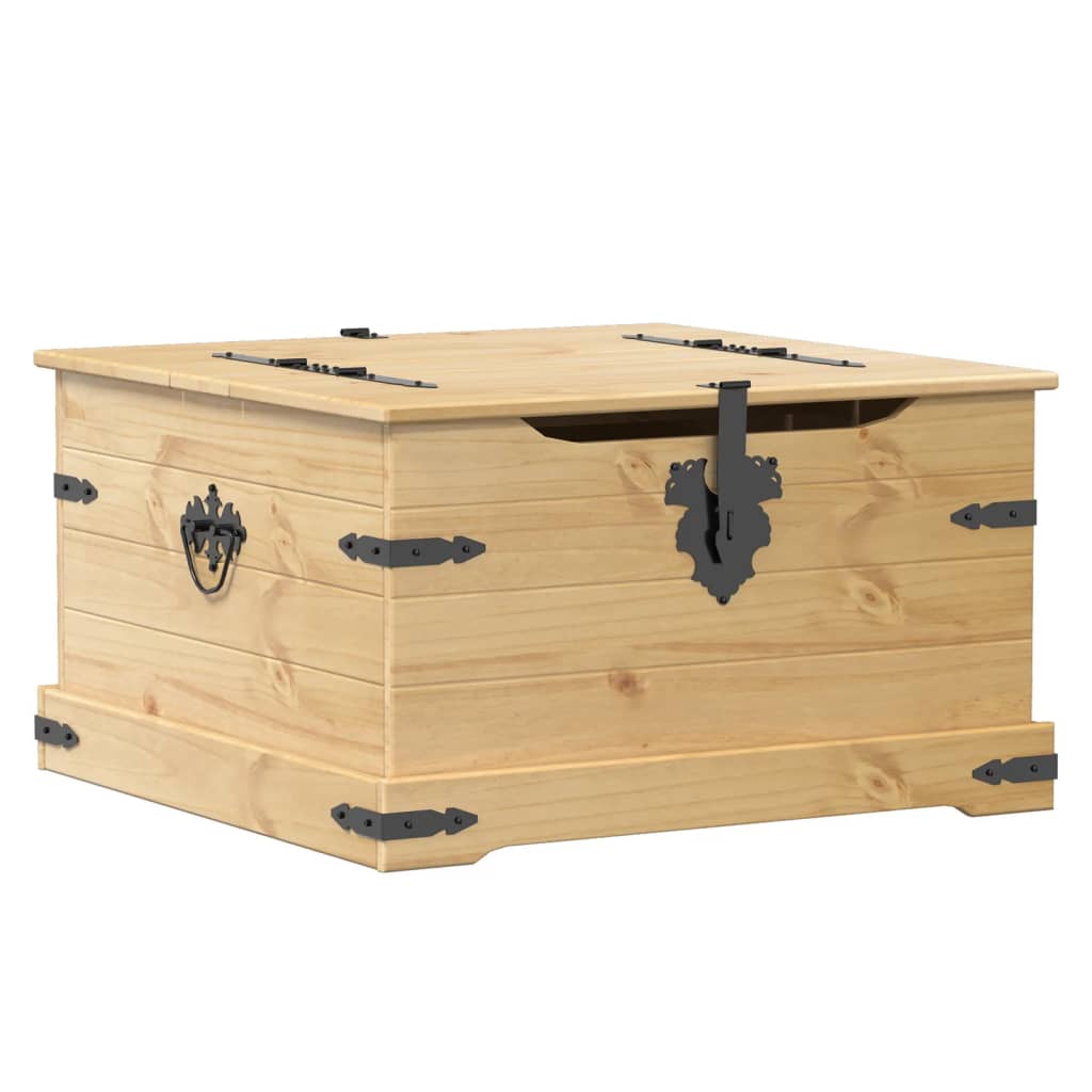 Úložný Box Corona 78 X 78 X 45 Cm Masivní Borové Dřevo