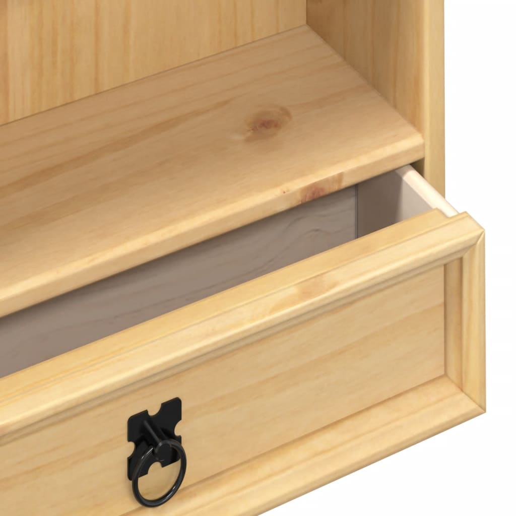 Skříňka Na Cd Corona 52 X 17,5 X 103 Cm Masivní Borové Dřevo