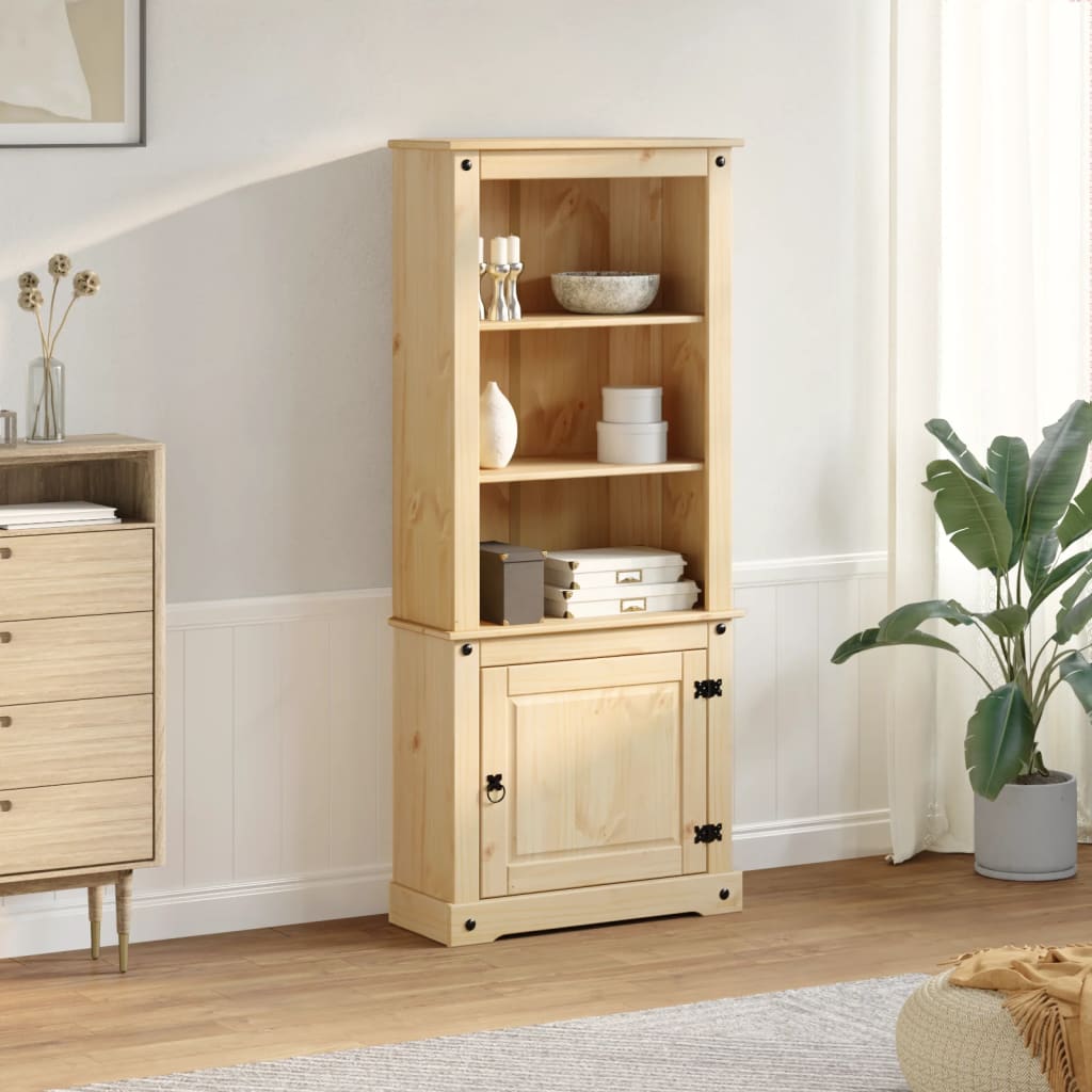 Skříň Highboard Corona 74 X 38 X 170 Cm Masivní Borové Dřevo