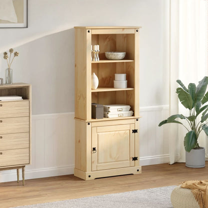 Skříň Highboard Corona 74 X 38 X 170 Cm Masivní Borové Dřevo